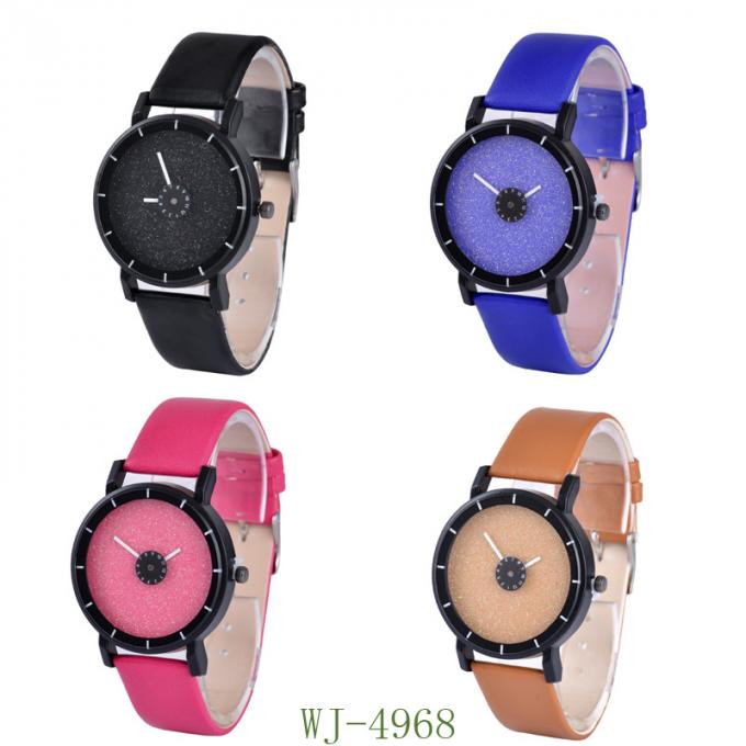 WJ-7126 ร้อนขาย Vogue ผู้ชายนาฬิกาไม่มีโลโก้ขนาดเล็ก OEM นาฬิกาหนังนาฬิกาข้อมือราคาต่ำ