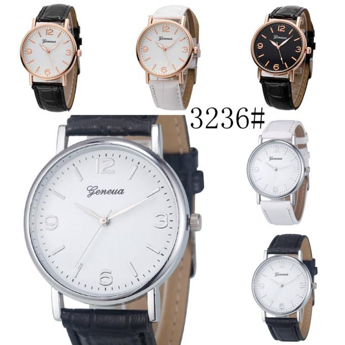 WJ-3751-3 การออกแบบใหม่นาฬิกาควอทซ์ unisex ที่มีคุณภาพสูงหนังนาฬิกาข้อมือนาฬิกาข้อมือกันน้ำ