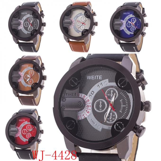 WJ-4723 การออกแบบใหม่บิ๊กใบหน้าควอตซ์หนังนาฬิการาคาต่ำกีฬานาฬิกาข้อมือนาฬิกาข้อมือที่ชัดเจน