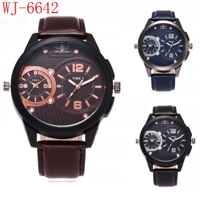 WJ-4723 การออกแบบใหม่บิ๊กใบหน้าควอตซ์หนังนาฬิการาคาต่ำกีฬานาฬิกาข้อมือนาฬิกาข้อมือที่ชัดเจน