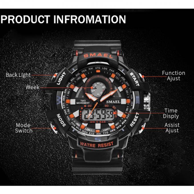 WJ-7398 แฟชั่นการออกแบบล่าสุด SMAEL ผู้ชายนาฬิกาบิ๊กใบหน้ายี่ห้อนาฬิกาข้อมือดิจิตอลสบาย ๆ ราคาถูกซิลิโคน Handwatches