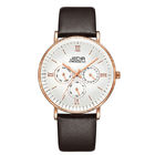 WJ-7396 Wholesales JEDIR Brand Men Watches Latest Design 3ATM Quartz Handwatches Auto Date Day Leather Wrist Watches