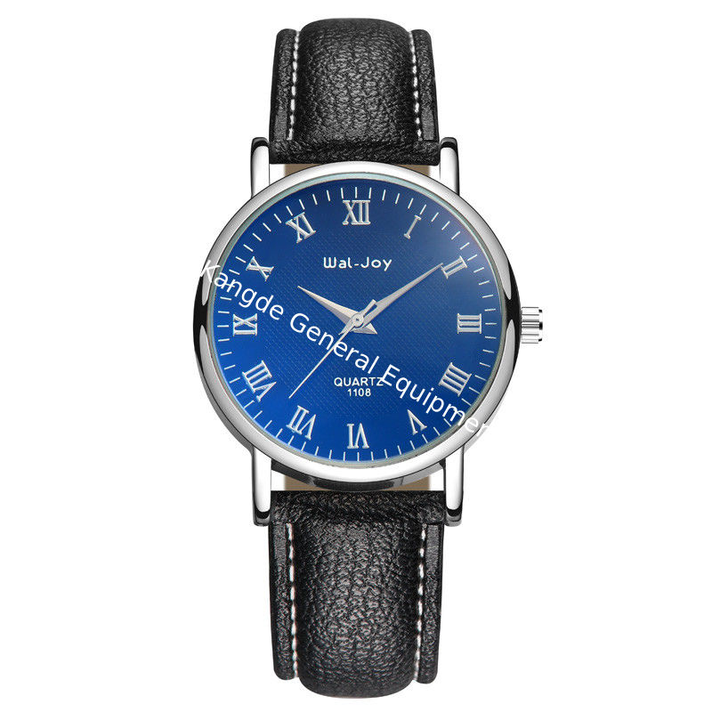 WJ-8101 Yiwu Factory Change the Logo Men Watch Wholesale Low MOQ OEM Wristwatch High Quality Leather Watch For Men